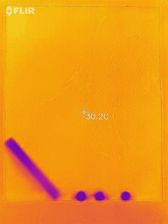 Imagen termica monedas y barras de noche