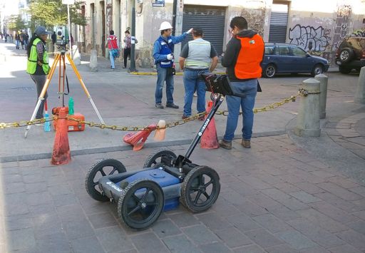 Georadar y levantamiento topográfico