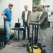 Con Proteccion Civil de Guadalajara buscando fallas en el subsuelo