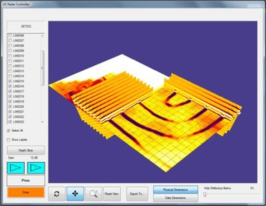 software georadar triple frecuencia 4